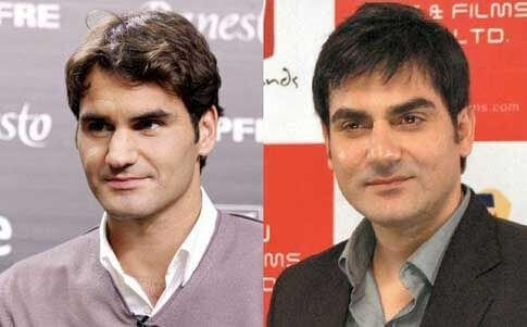 Roger federer and Arbazz khan