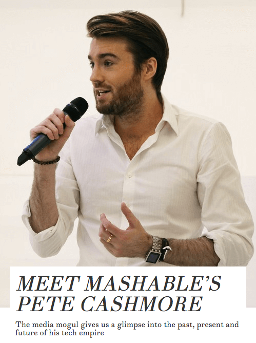 Pete cashmore 2016