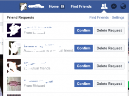 facebook friends list