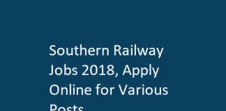 Southern Railway Jobs 2018, Apply Online for Various Posts