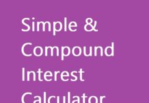 Simple & Compound Interest Calculator