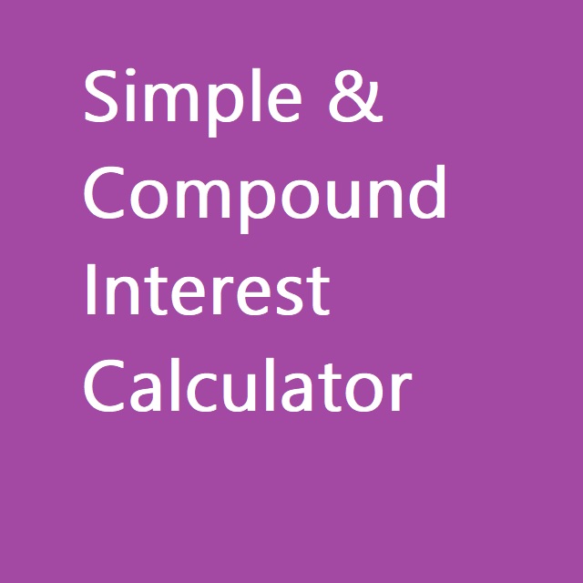 Simple & Compound Interest Calculator